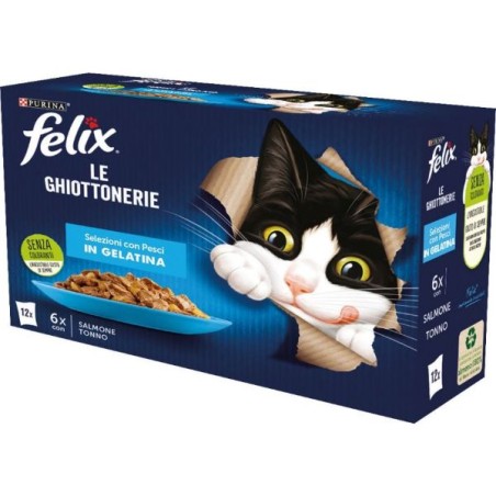 FELIX LE GHIOTTONERIE SALMONE&TONNO 12X85G