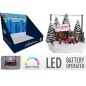 SCENA NATALE RESINA CON LED