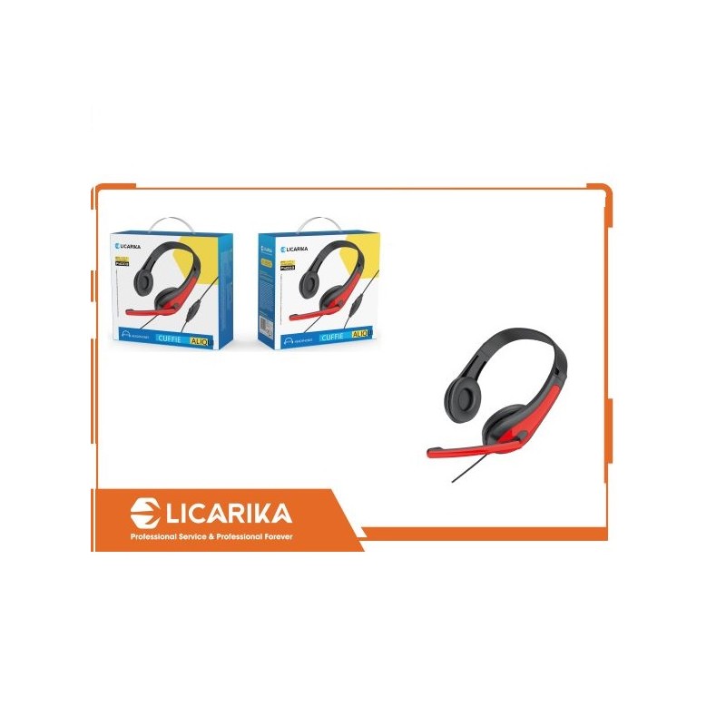 CUFFIE CON FILO JACK PORTA MICROFONO