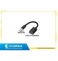 OTG CON FILO TYPE C MASCHIO A USB 3 0 FE