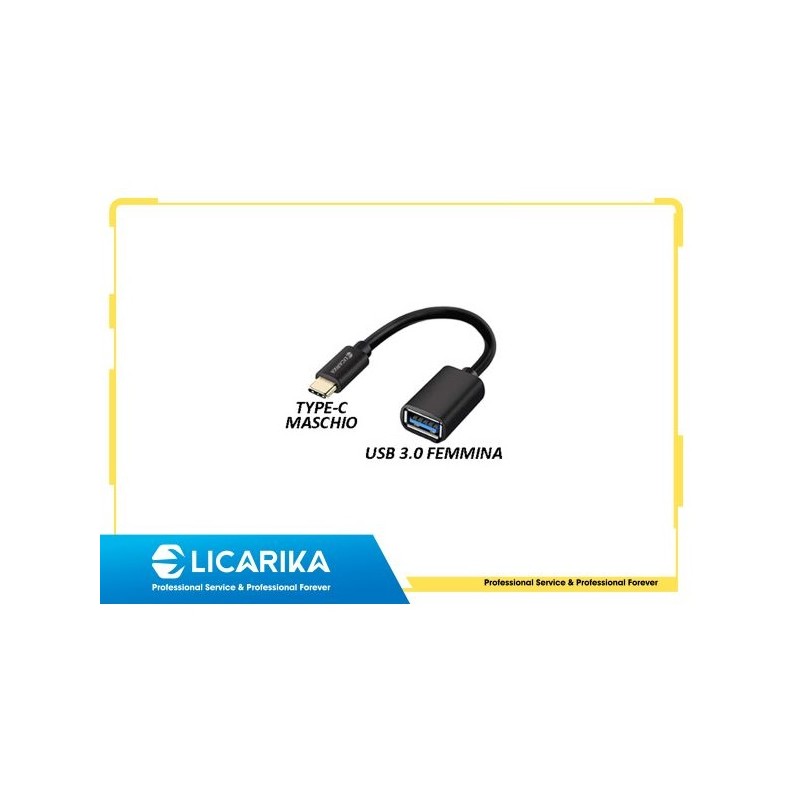 OTG CON FILO TYPE C MASCHIO A USB 3 0 FE
