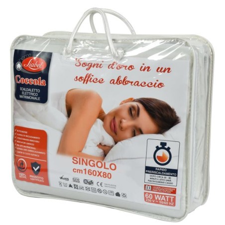 TERMOCOPERTA COCCOLA SINGOLA 160X80CM