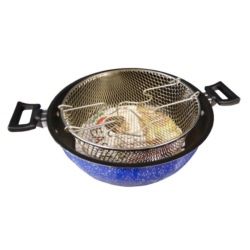 PADELLA FRIGITRICE EASY CON CESTELLO 2 MANICI 24.2