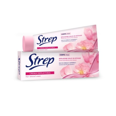 STREP CREMA DEPILATORIA CORPO OLIO DI CAMELIA E VITAMINA E 1