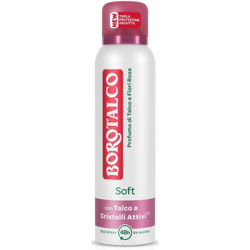 BOROTALCO DEO SPRAY SOFT TALCO E FIORI ROSA 150ML