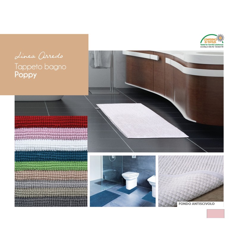 TAPPETO POPPY 50X80CM  ROSA