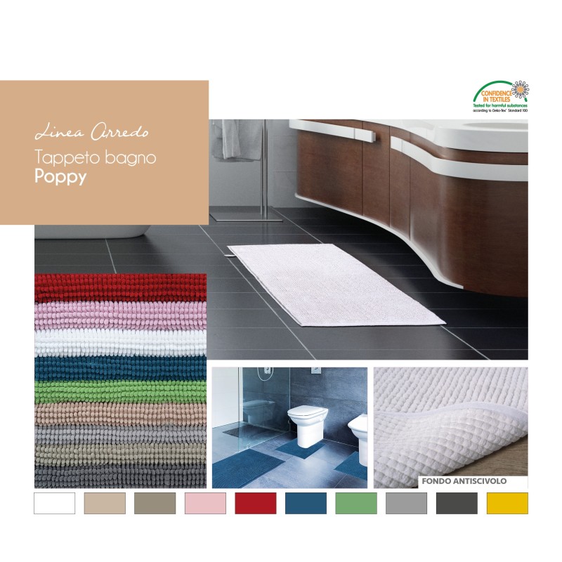 TAPPETO  POPPY 50X80CM GRIGIO