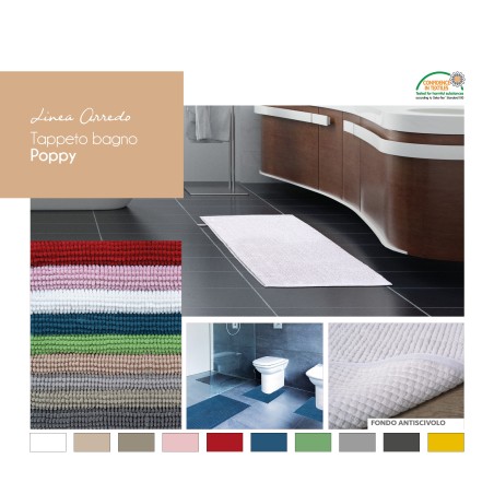 TAPPETO  POPPY 50X80CM GRIGIO