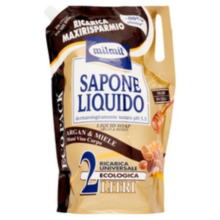 MIL MIL SAPONE LIQUIDO RICARICA ARGAN & MIELE 2L