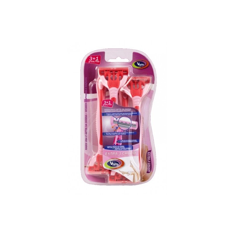 VAPA LAME DONNA EXTRA 3 STRISCIA LUBRIFI ANTE 3+1