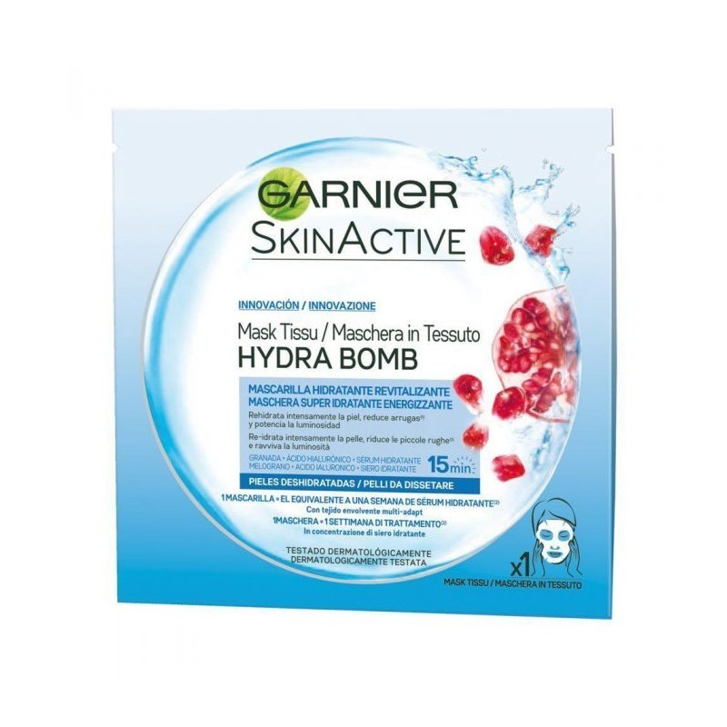 MASCHERA IN TESSUTO GARNIER HYDRA BOMB MELOGRANO