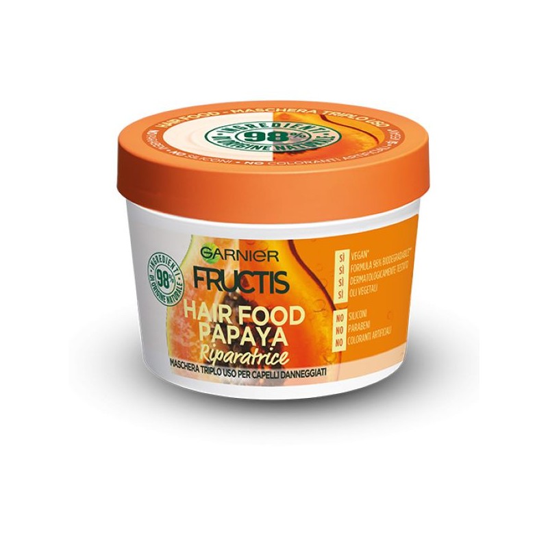 GARNIER FRUCTIS HAIR FOOD PAPAYA MASCHERA 390ML
