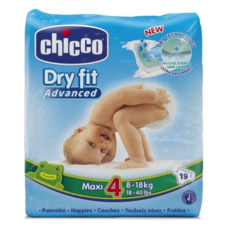 PANNOLINI CHICCO DRY FIT N.4 19PZ
