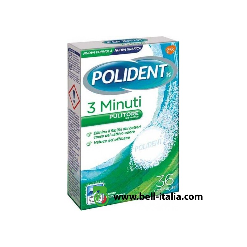 POLIDENT TABS 3 MINUTI 36 COMPRESSE