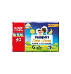 PAMPERS PANNOLINI SOLE/LUNA TG.6 XL 40PZ