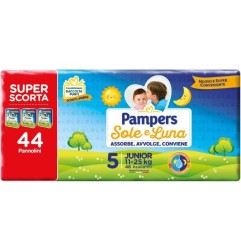 PAMPERS PANNOLINI SOLE&LUNA TG5 JUNIOR 44PZ