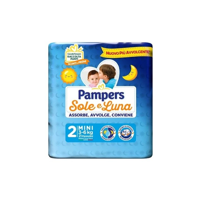 PAMPERS PANNOLINI SOLE&LUNA TG2 MINI 21PZ