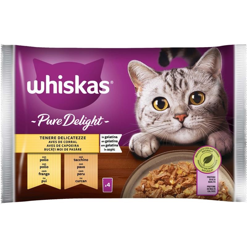 WHISKAS DELIGHT TENERE DELICATEZZE 4X85GR