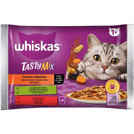 .WHISKAS TASTY MIX COUNTRY COLLECTION 4X85GR