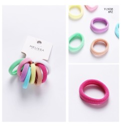MELISSA ELASTICO CAPELLI 11.5CM 8PZ PASTELLO