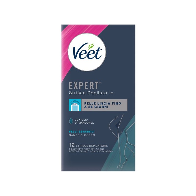 VEET EXPERT STRISCE CORPO PELLI SENSIBILI 12PZ