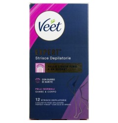 VEET EXPERT STRISCE CORPO PELLI NORMALI 12PZ