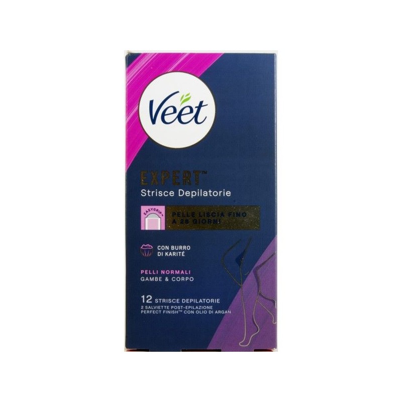 VEET EXPERT STRISCE CORPO PELLI NORMALI 12PZ
