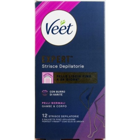 VEET EXPERT STRISCE CORPO PELLI NORMALI 12PZ