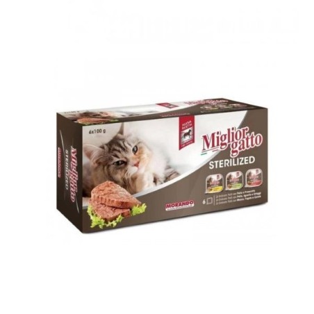 MIGLIORGATTO STERILIZED PATE' MULTIPLA 6X100GR