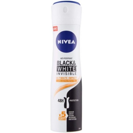 NIVEA DEO SPRAY BLACK & WHITE ULTIMATE IMP. 150ML