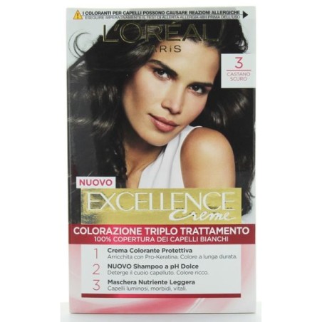 LOREAL EXCELLENCE CREME 3 CASTANO SCURO