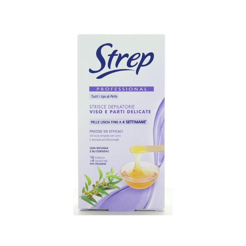 STREP STRISCE DEPILATORIE VISO&PARTI DELICATE 10PZ