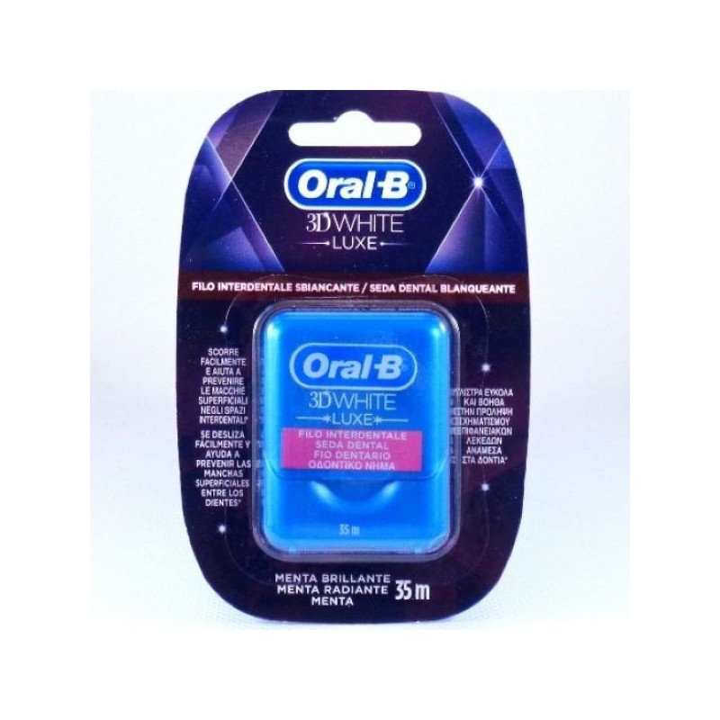 ORAL-B FILO INTERDENTALE 3D WHITE LUXE 35MT