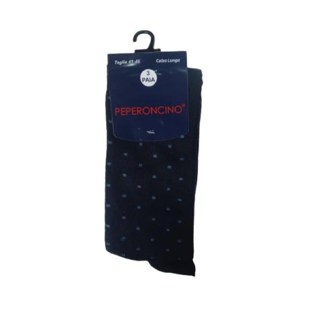 CALZA LUNGA UOMO CALDO COTONE PEPERONCINO 3 PAIA