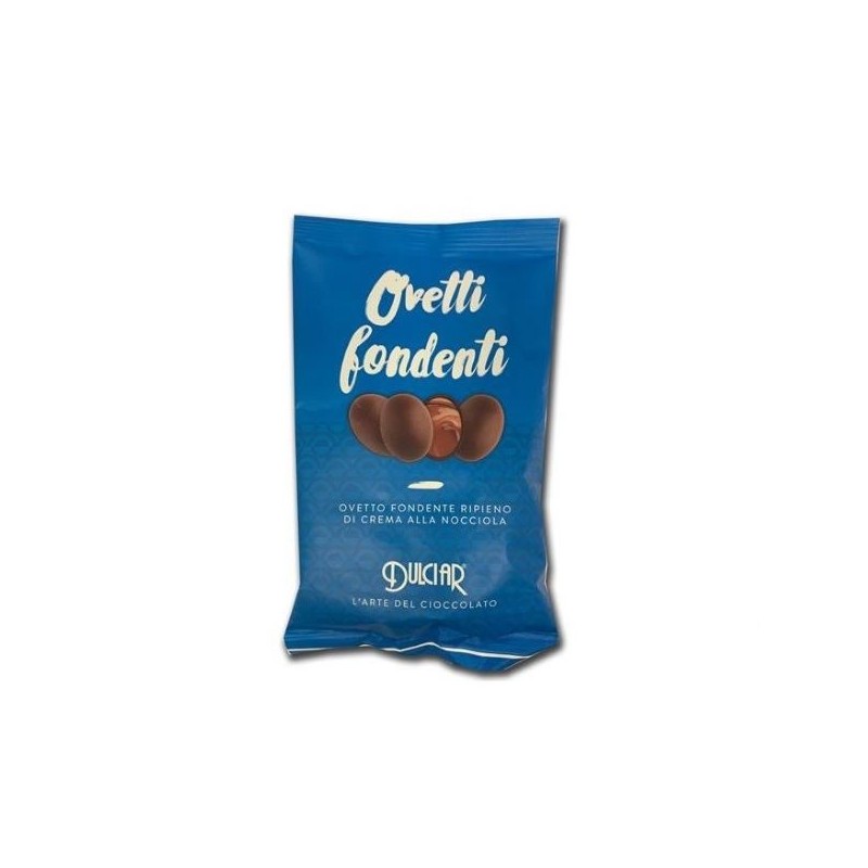 DULCIAR OVETTI FONDENTI CON CREMA NOCCIOLA 120GR