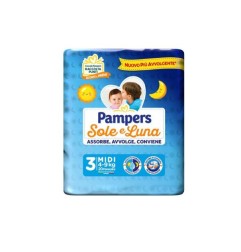 PAMPERS SOLE&LUNA TG. MIDI 4-9KG 20PZ