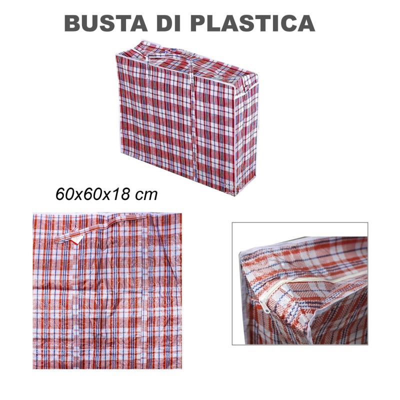 BUSTE SPESA 60X60X18CM ROSSO