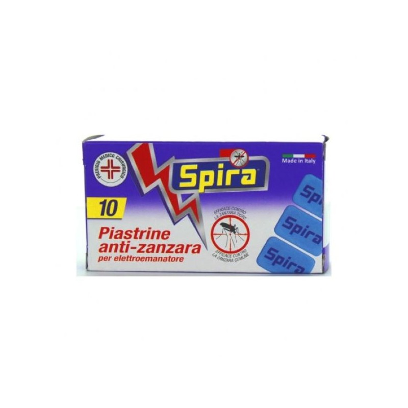 SPIRA PIASTRINE ANTIZANZARA PER ELETTROEMAN. 10PZ