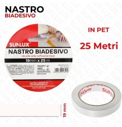 NASTRO BIADESIVO 19MM 25MT