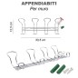 APPENDIABITI DA MURO 4 GANCI 34X13CM