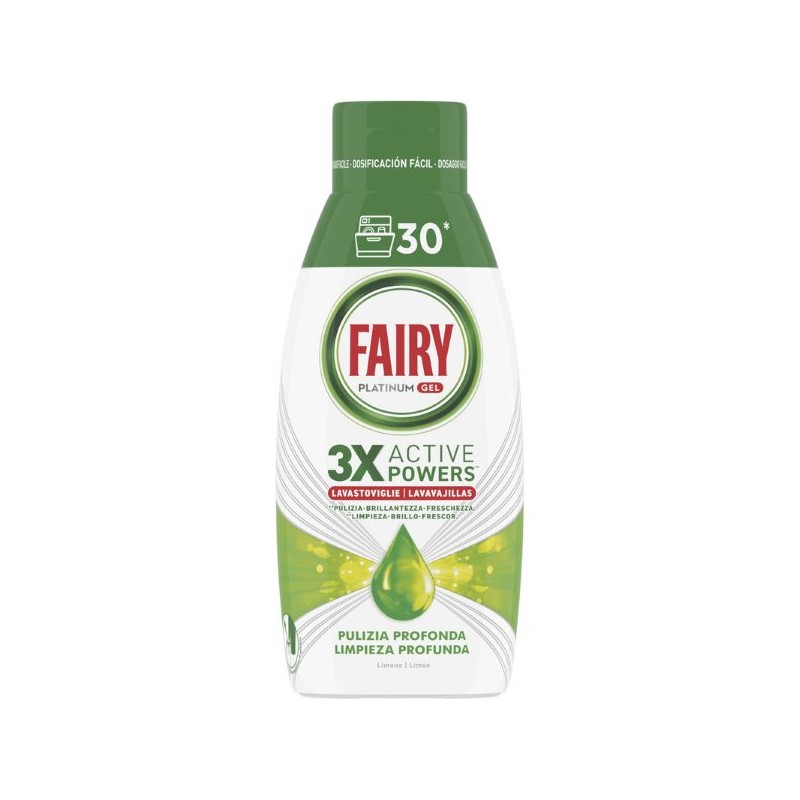 FAIRY PLATINUM GEL 3X ACTIVE PULIZIA PROF. 600ML