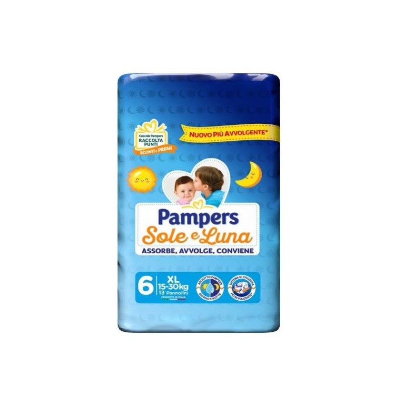 PAMPERS SOLE&LUNA TG. XL 15-30KG 13PZ