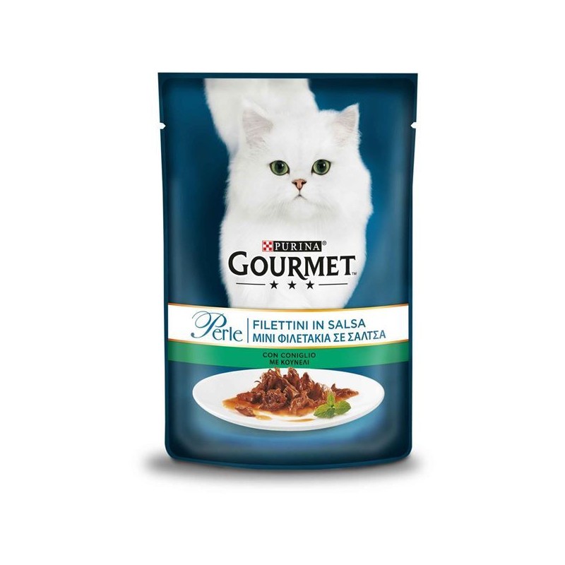 GOURMET PERLE FILETTINI IN SALSA CONIGLIO 85GR