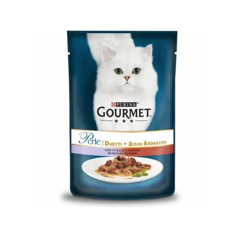 GOURMET PERLE DUETTI VITELLO E ANATRA 85GR