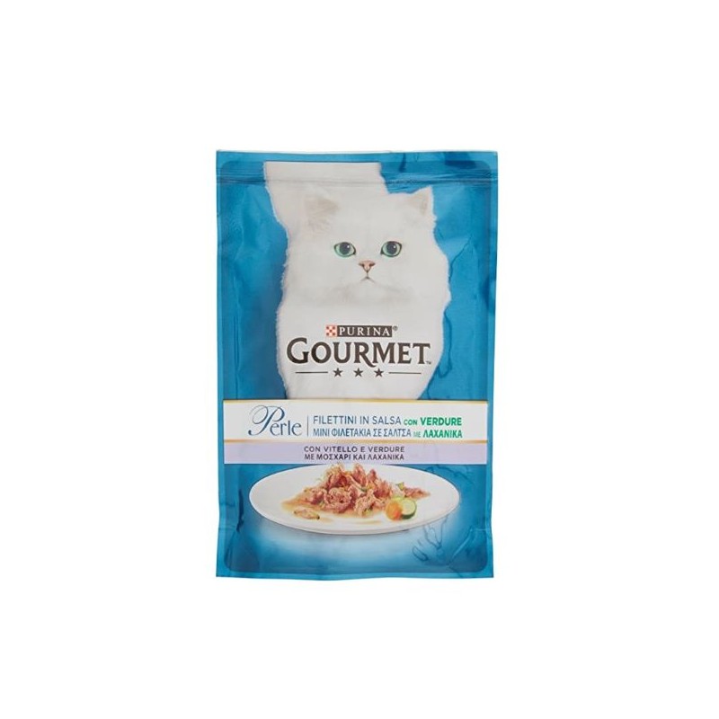 GOURMET PERLE FILETTINI VITELLO E VERDURE 85GR