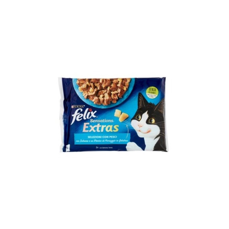 FELIX SENSATION EXTRA SALMONE/TONNO 4X85GR