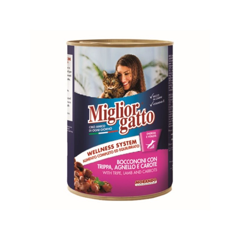 MIGLIOR GATTO TRIPPA/AGNELLO/CAROTE 405GR