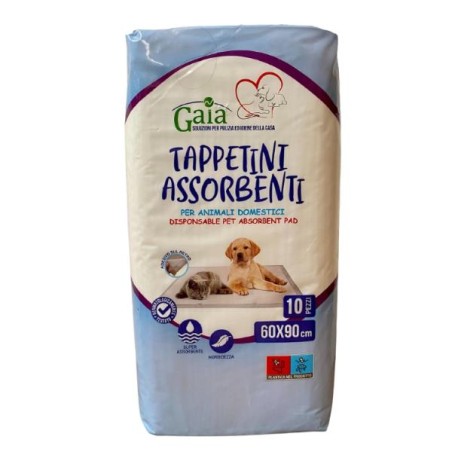 TAPPETINI ASSORBENTI PER ANIMALI 60X90CM 10PZ