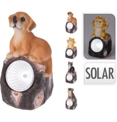 LAMPADA SOLARE C/ANIMALI 4ASS