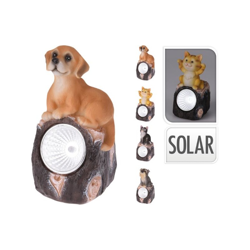 LAMPADA SOLARE C/ANIMALI 4ASS
